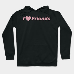 I Heart Friends | Light Pink Hoodie